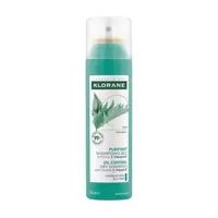 Șampon uscat Klorane pentru păr uleios cu urzică și vitamina E, 150 ml