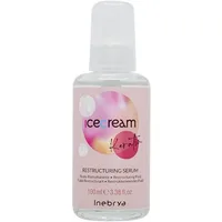 Ser pentru Păr Restructurant, Inebrya, Ice Cream Keratin, Culoare Roz, 100 ml