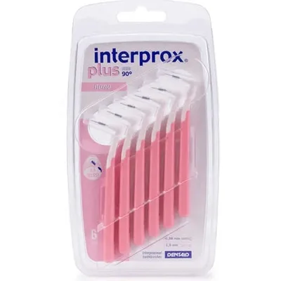 Interprox Interproximal Plus Nano, set 6 bucăți, roz