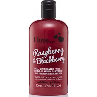 Gel de Duș I Love Originals Raspberry & Blackberry, 500 ml