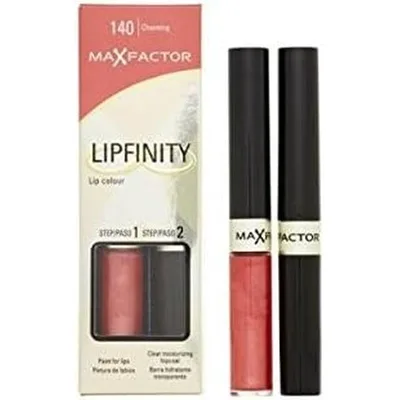 Luciu de Buze Max Factor Lipfinity 140 Charming, 2 Bucăți