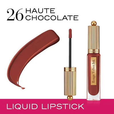 Bourjois Rouge Velvet Ink, Lipstick lichid, 26 Haute Chocolate, maro