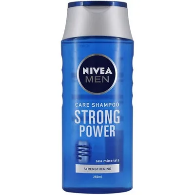Șampon, Nivea Men, Strong Power, 250 ml, albastru