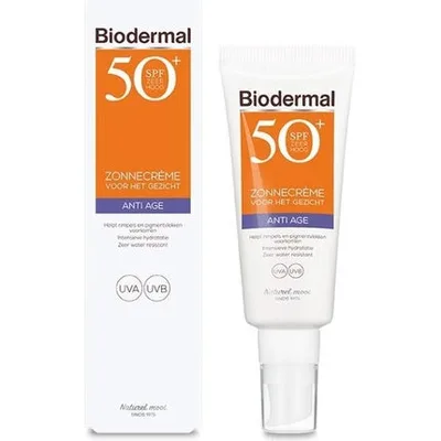 Cremă protecție solară, Biodermal, Anti Age, SPF 50, 40ml