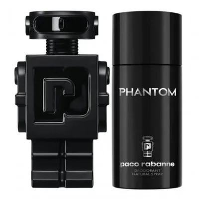 Set Parfum și Deodorant, Paco Rabanne, Phantom, Negru, 100ml + 150ml