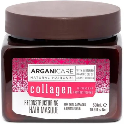 Masca de păr Arganicare, Colagen, 500ml, maron