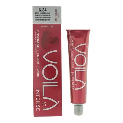 Vopsea de păr Intercosmo Voila 6.34 Dark Golden Copper Blonde