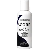 Vopsea de păr, Adore, 125 Purple Black, semi-permanent, 118ml