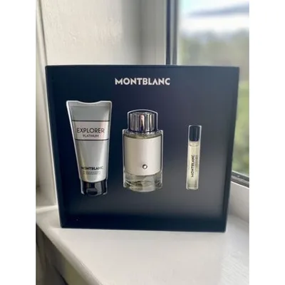 Set cadou parfum, Montblanc, Explorer Platinum, 100 ml