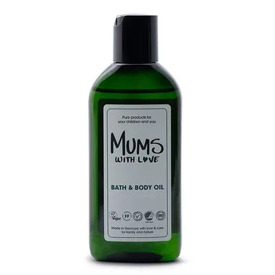 Ulei de Corp și Baie Mums With Love 100 ml, Verde, Ambalaj Plastic