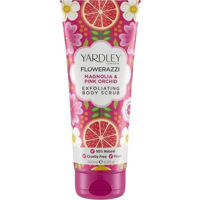 Scrub exfoliant corp, Yardley London, Flowerazzi Magnolia și Orhidee Roz