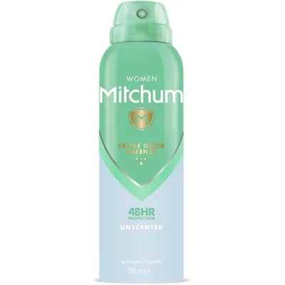 Deodorant Mitchum Spray, 48HR, 200ml, Fără parfum