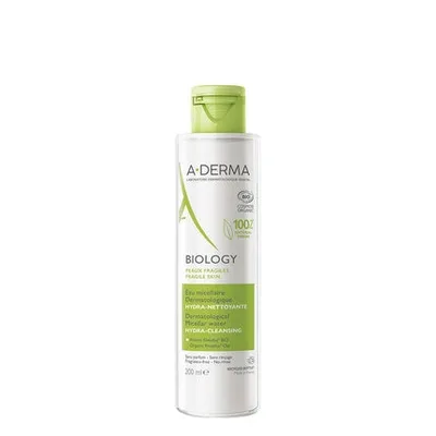 Apa Micelară A-Derma Biology, 200ml, Culoare Alb-Verde, Ambalaj Plastic