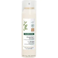 Șampon uscat, Klorane, cu ovăz și ceramide, pentru păr închis, 150 ml