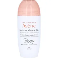 Deodorant Avène Eau Thermale, 50ml, alb cu capac roz, fără alcool