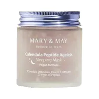 Mască de noapte anti-îmbătrânire Mary&May Calendula Peptide, 110g, ambalaj sticlă mat