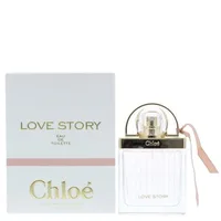 Parfum Chloé Love Story, Eau de Toilette, 50ml, sticlă transparentă cu panglică roz