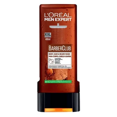 Gel de duș pentru bărbați, L'Oréal Paris Men Expert Barber Club, 400ml