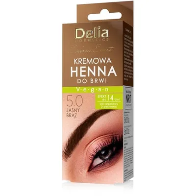 Cremă colorantă sprâncene, Delia Cosmetics, Light Brown, 15ml
