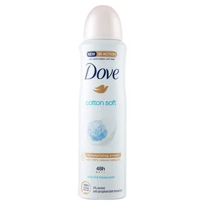 Deodorant antiperspirant, Dove, Cotton Soft, 150 ml