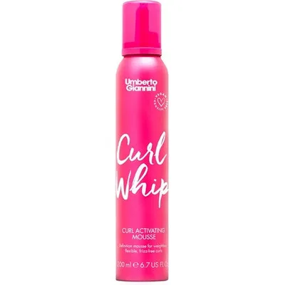 Spumă coafare, Umberto Giannini Curl Whip, roz, 200ml