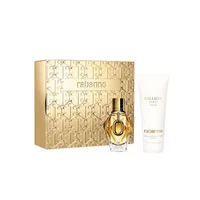 Set Cadou Paco Rabanne Million Gold For Her, EDP 50ml și Body Lotion 100ml, ambalaj auriu