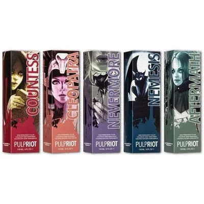 Vopsea semi-permanentă pentru păr, Pulp Riot, Raven Collection Nevermore, 118ml
