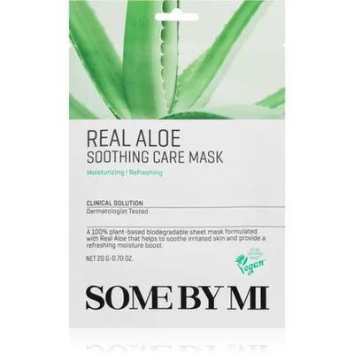 Some By Mi Clinical Solution Aloe Soothing Care Mask - Folică de față, 20g