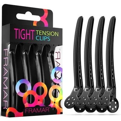 Clame păr Framar, set 4 bucăți, negre