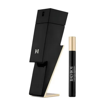 Set Parfum Carolina Herrera Bad Boy EDT Spray 100ml + 10ml, Negru