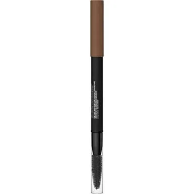 Creion pentru sprâncene, Maybelline New York Tattoo Brow 36H, cu perie, Soft Brown