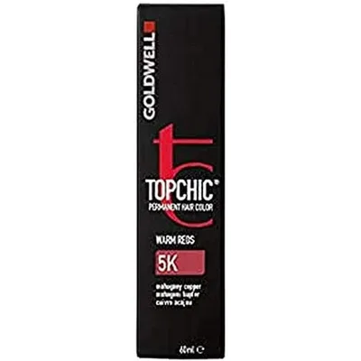 Vopsea de par permanenta, Goldwell Topchic TB, Mahon Cupru, 60ml