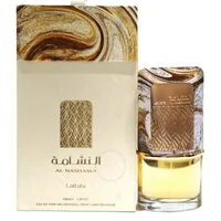 Perfum Lattafa Al Nashama 100ml - Sticlă cu design marmorat auriu