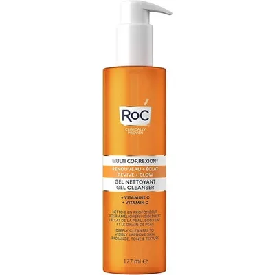 Gel de curățare facială, RoC, Multi Correxion Revive + Glow, cu Vitamina C, 177ml