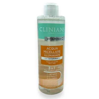 Apa micelară Clinians, 3 în 1, cu vitamina C, 400ml