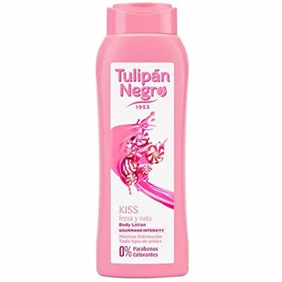 Loțiune de corp Tulipan Negro, Strawberry and Cream Kiss, 400ml