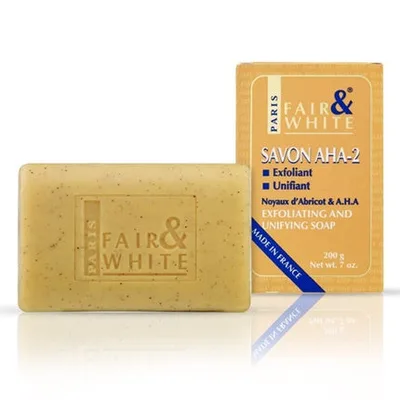 Săpun exfoliant, Fair & White, AHA, 200g, bej