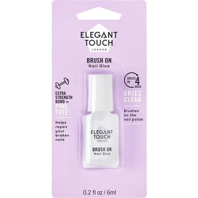 Adeziv unghii, Elegant Touch, Brush On, transparent