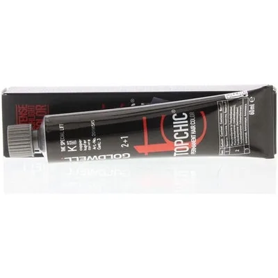 Vopsea permanentă, Goldwell, Topchic, efecte KR, 60ml, negru