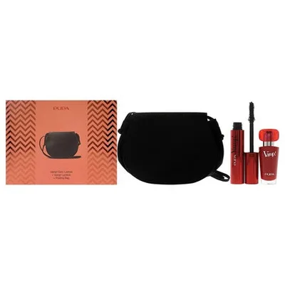 Set Machiaj, Pupa Milano, Kit Vamp! Sexy Lash + Lipstick, negru