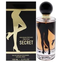 Eau de parfum, New Brand Perfumes Secret EDP, 100 ml, negru/auriu