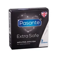Prezervative Pasante Extra, Negru, Set 3