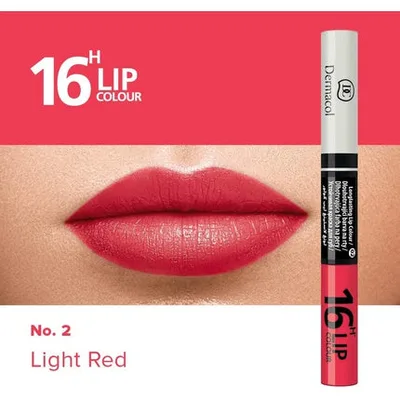 Lip Gloss, Dermacol, Light Red, 4.8g, Rezistență 16h