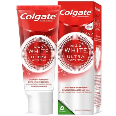 Pastă de dinți Colgate Max White Ultra Active Foam, 50ml