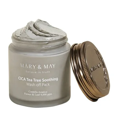 Masca purificatoare, Mary&May, CICA Tea Tree, 125g, gri