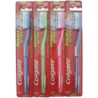 Periuță de dinți, Colgate, Double Action, Medie, 18cm