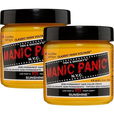 Vopsea de păr semi-permanentă, Manic Panic, Sunshine, vegană