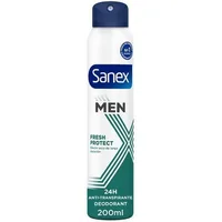 Spray Deodorant Sanex Men Fresh Protect, Alb și Verde, 200 ml