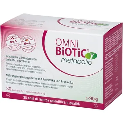 Supliment Alimentar Omni Biotic Metabolic, 30 Plicuri, 90g