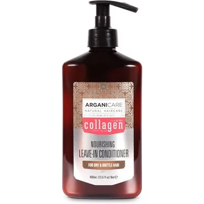 Condiționar fără clătire Arganicare pentru păr uscat și casant, 400ml